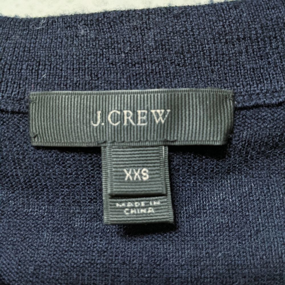 J. CREW Tippi Merino Wool Embroidered Tile Sweater XXS - Picture 4 of 7